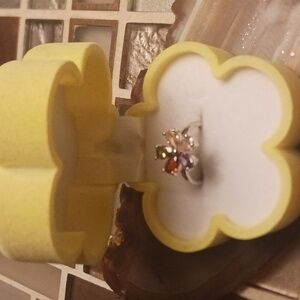 Floral 925 ring-size 6